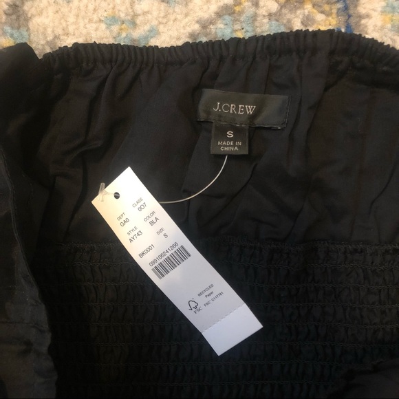 NWT J. Crew Smocked-waist tank in silk-cotton voile - Picture 7 of 9